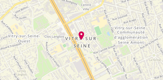 Plan de BRATHWAITE Carole, 7 Rue de la Glaciere, 94400 Vitry-sur-Seine