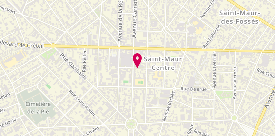 Plan de KAMSEU Rosalie, 1 Rue d'Inkermann, 94100 Saint-Maur-des-Fossés