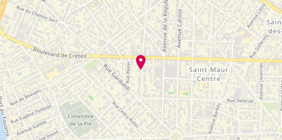Plan de MALARTIC-DeLOS Monique, 10 Rue Aristide Briand, 94100 Saint-Maur-des-Fossés