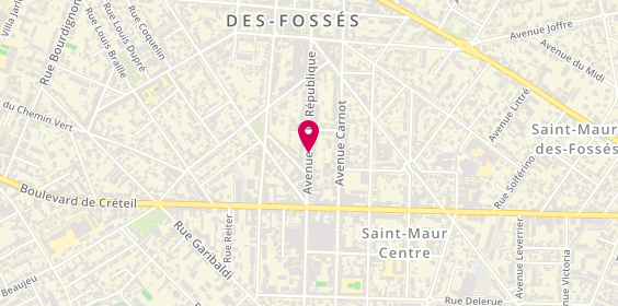 Plan de CRUZ Maryline, 57 Avenue de la Republique, 94100 Saint-Maur-des-Fossés