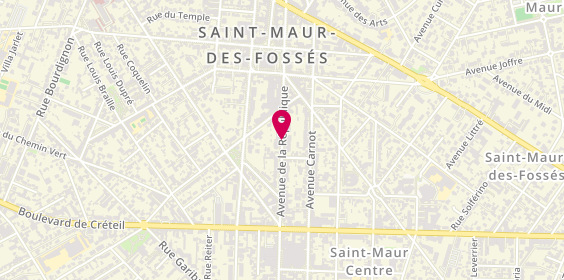 Plan de LAFAYE Murielle, 41 Bis Avenue de la Republique, 94100 Saint-Maur-des-Fossés