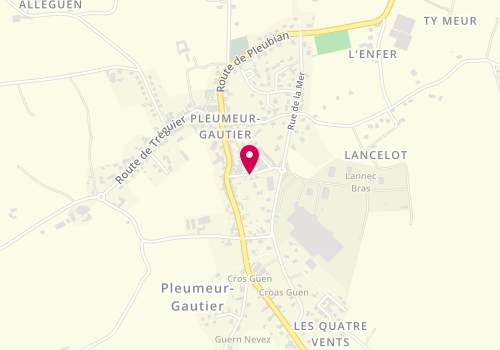 Plan de CASTRE Thomas, Place de la Bascule, 22740 Pleumeur-Gautier