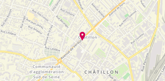 Plan de ADALBERTI Chinda, 15 Avenue de Verdun, 92320 Châtillon