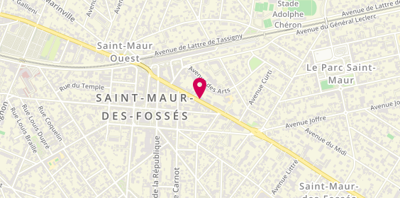 Plan de OURVOUAI Eléonore, 21 Avenue Foch, 94100 Saint-Maur-des-Fossés