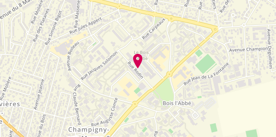 Plan de CIEUTAT Martine, Rue Rodin, 94500 Champigny-sur-Marne