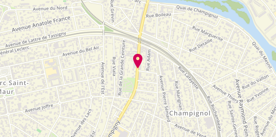 Plan de LAGACHE Johanna, 96 Boulevard de Champigny, 94210 Saint-Maur-des-Fossés