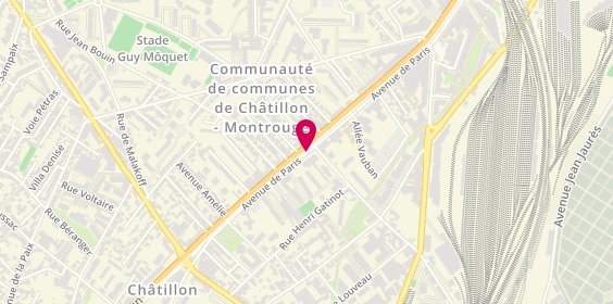Plan de CHOPINET Francine, 78 Avenue de Paris, 92320 Châtillon