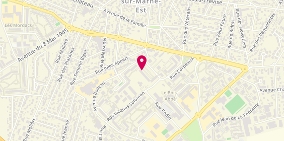Plan de BENLATRECHE Menouba, 7 Square Charles d'Orleans, 94500 Champigny-sur-Marne