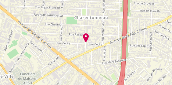 Plan de DUMONT Alexandra, 30 Avenue Georges Clemenceau, 94700 Maisons-Alfort