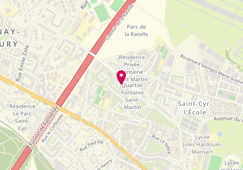 Plan de HAMANT Patricia, Avenue du Colonel Fabien, 78210 Saint-Cyr-l'École