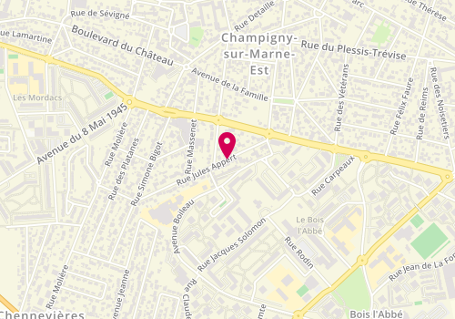 Plan de SALL Boubakar, 29 Rue Jules Appert, 94500 Champigny-sur-Marne