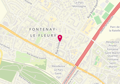 Plan de LECUYER LAURA Foucault, 12 Rue Emile Zola, 78330 Fontenay-le-Fleury