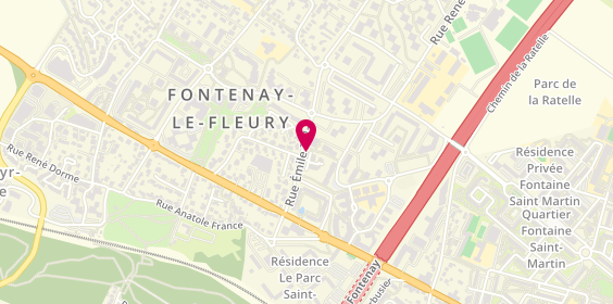 Plan de BLONDEEL Jennifer, 12 Rue Emile Zola, 78330 Fontenay-le-Fleury