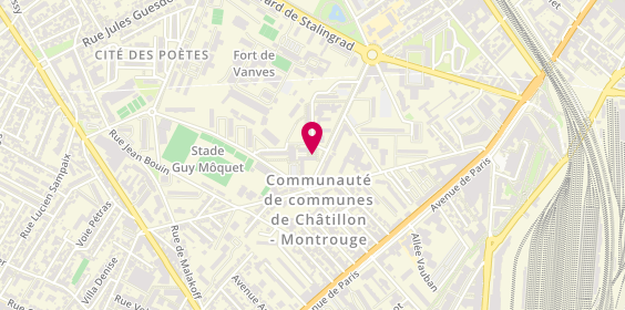 Plan de LAUNAY LYDIE Gauthier, 13 Bis Place Jean Mermoz, 92320 Châtillon