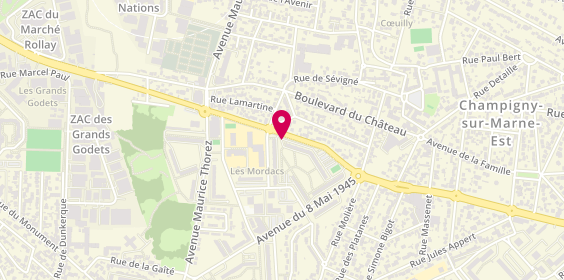 Plan de HUILLE Fabrice, Rue Rodin C.com du Bois l'Abb, 94500 Champigny-sur-Marne