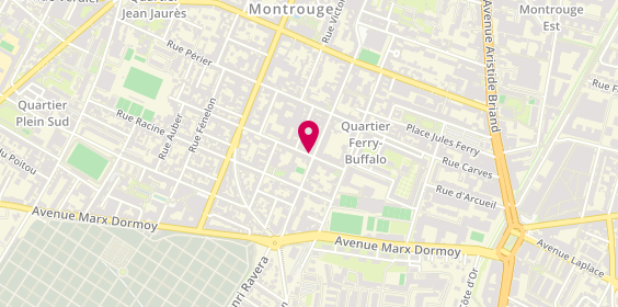 Plan de BAYEBA Honorine, 2 Rue Rue Boileau, 92120 Montrouge