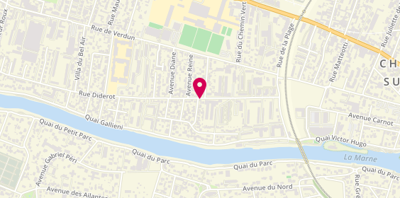Plan de WALTON Isabelle, 170 Rue Diderot, 94500 Champigny-sur-Marne