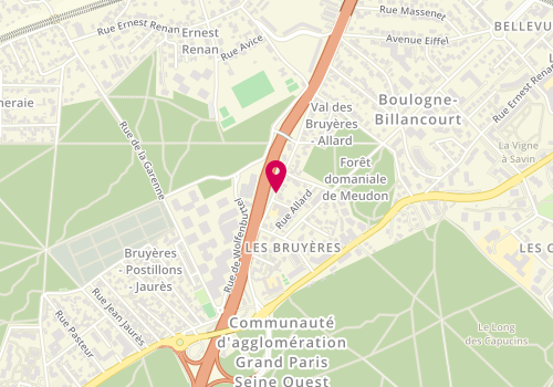 Plan de GOMIS Alice, 87 Rue des Bruyeres, 92310 Sèvres