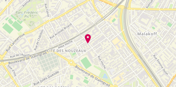 Plan de PETIT Rodolphe, 14 Rue Hoche, 92240 Malakoff