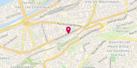 Plan de PRUVOT Caroline, 99 Bis Avenue de Verdun, 92130 Issy-les-Moulineaux