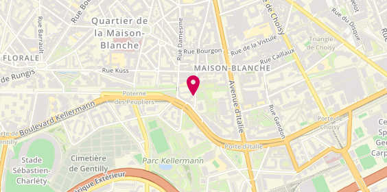 Plan de KEITA Rabiatou, 66 Rue du Moulin de la Pointe, 75013 Paris