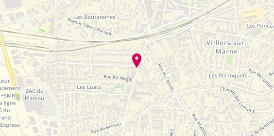 Plan de BELMONTE Agathe, 5 Bis Rue du Général Leclerc, 94350 Villiers-sur-Marne