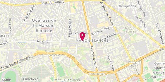 Plan de FRANCOU Prisca, 14 Rue du Tage, 75013 Paris