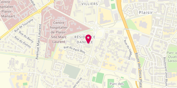 Plan de LOUISON Yacine, 80 Rue du Petit Bois, 78370 Plaisir