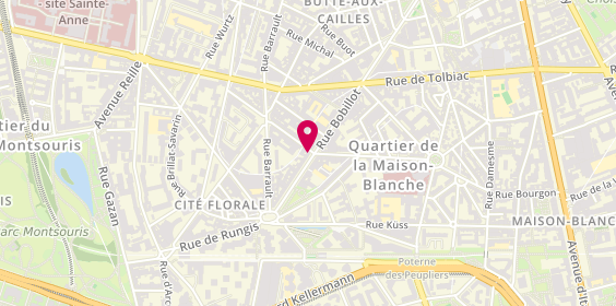 Plan de SCOGNAMIGLIO Joëlle, 84 Rue Bobillot, 75013 Paris