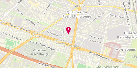 Plan de BEDEL Pauline, 7 Rue de Coulmiers, 75014 Paris
