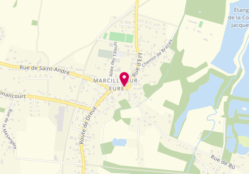 Plan de MERLETTE Delphine, 2 Route de Dreux, 27810 Marcilly-sur-Eure