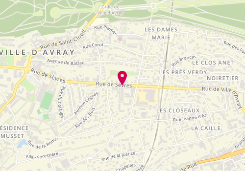Plan de LAMBIN Karine, 46 Rue de Sevres, 92410 Ville-d'Avray
