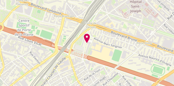 Plan de WIPF Marie-Catherine, 7 Avenue de la Porte de Vanves, 75014 Paris