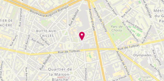 Plan de DESPLACES Kevin, 24 Rue du Moulinet, 75013 Paris