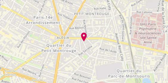 Plan de BESNARD Marie Agnès, 3 Rue du Loing, 75014 Paris