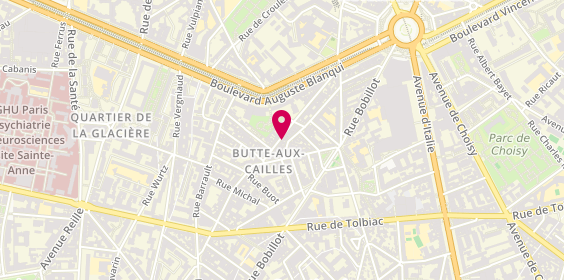 Plan de MECHICHE Julia, 37 Rue des 5 Diamants, 75013 Paris