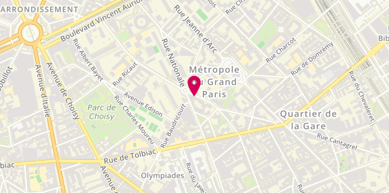 Plan de LE LOC'H Pierre, 121 Rue du Chateau des Rentiers, 75013 Paris