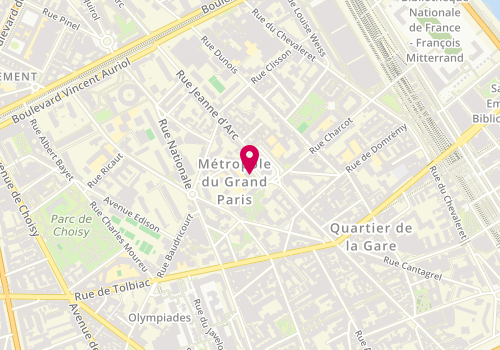 Plan de POHU Jean François, 31 Place Jeanne d'Arc, 75013 Paris