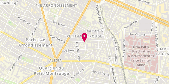 Plan de RAGOT Jean Claude, 64 Rue Halle, 75014 Paris