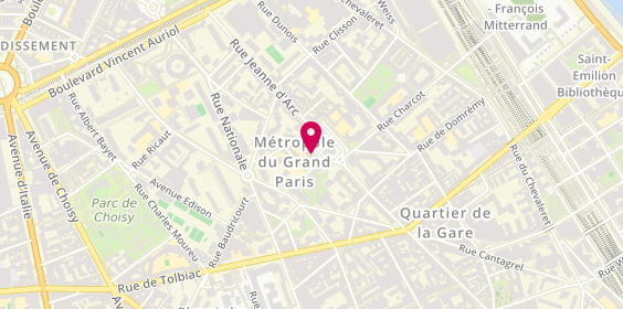 Plan de BENCHOUBANE Abdelghani, 31 Place Jeanne d'Arc, 75013 Paris