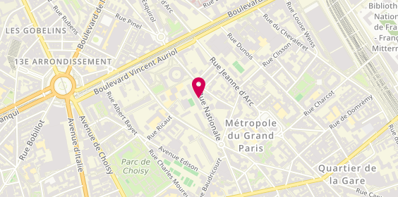 Plan de DRAME GNA Fanta, 137 Bis Rue Nationale, 75013 Paris