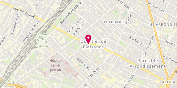 Plan de MORAVIC Sylvain, 191 Rue d'Alésia, 75014 Paris