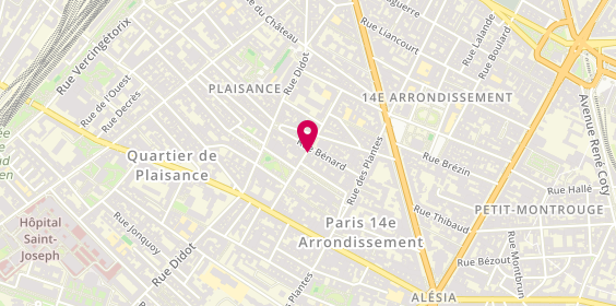 Plan de FOURTINES Anne Marie, 27 Rue Hippolyte Maindron, 75014 Paris