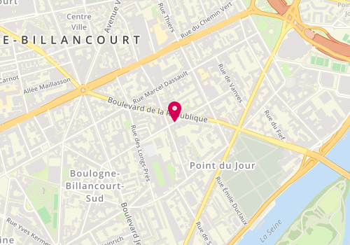 Plan de MBAE Nafsoita, 49 Rue du Dome, 92100 Boulogne-Billancourt