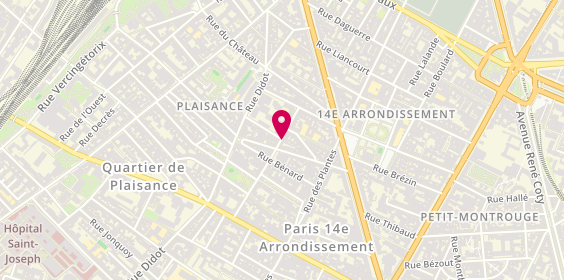 Plan de KEDDAM Leïla, 21 Rue Hippolyte Maindron, 75014 Paris