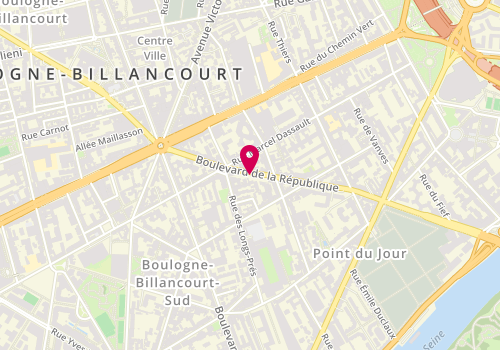 Plan de COSSOU Margot, 73 Boulevard de la République, 92100 Boulogne-Billancourt