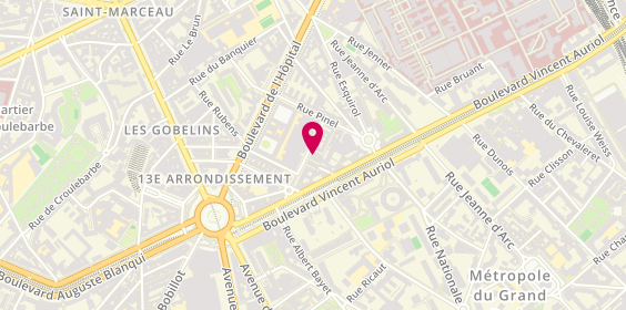 Plan de SAULES Thibault, 17 Avenue Stephen Pichon, 75013 Paris