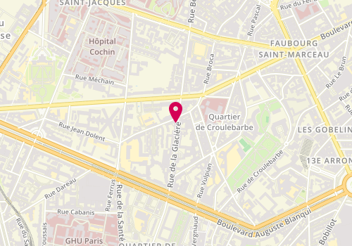 Plan de OMYALE Bérengère, 36 Rue de la Glaciere, 75013 Paris