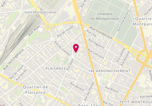 Plan de DEGHICHE Rachid, 21 Rue Asseline, 75014 Paris