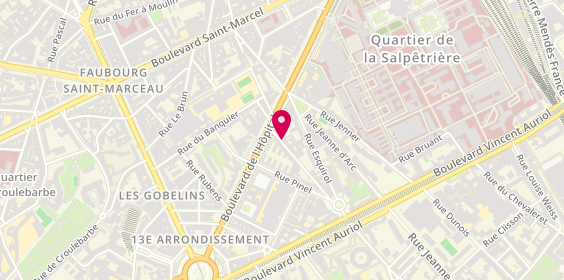Plan de CRASSUS Colette, 40 Rue de Campo Formio, 75013 Paris
